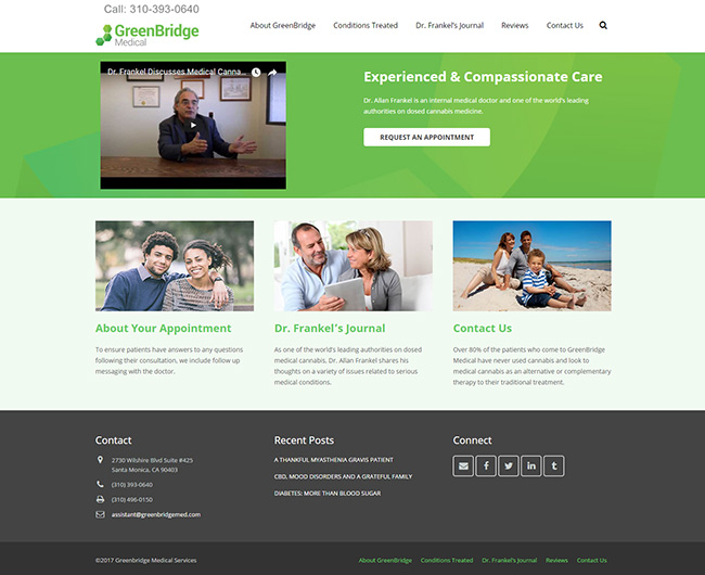 Web Design - GreenBridge Medical