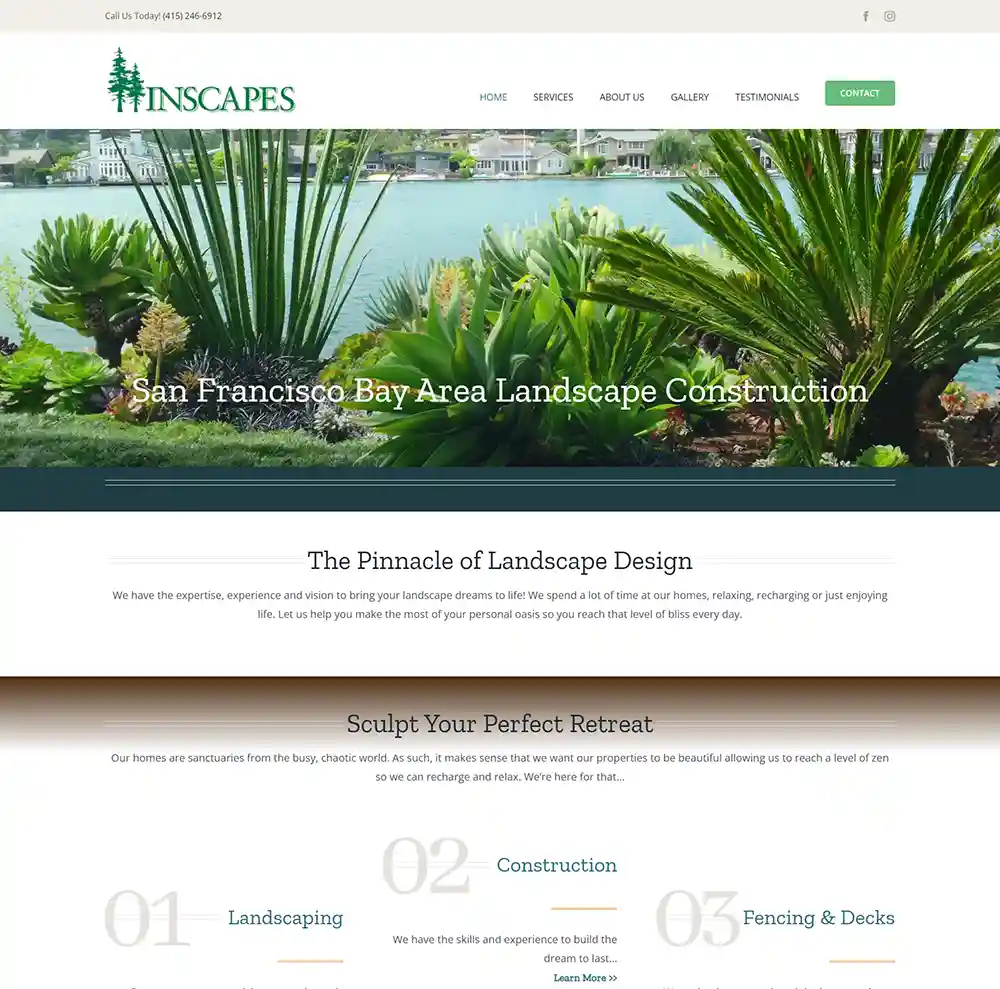 Inscapes Landscape Construction Home Page
