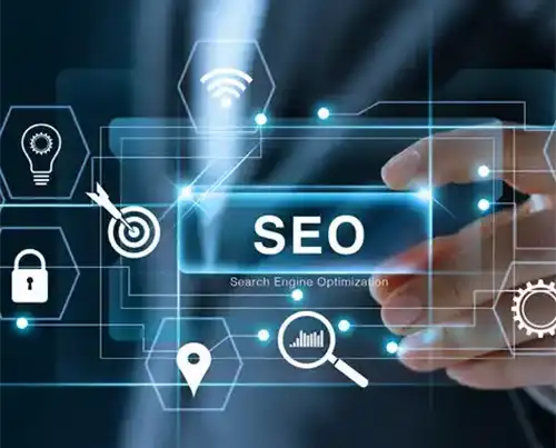 Graphic depicting SEO service