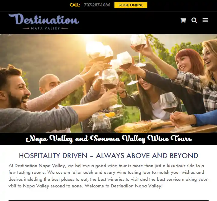 Napa Wine Tour Website