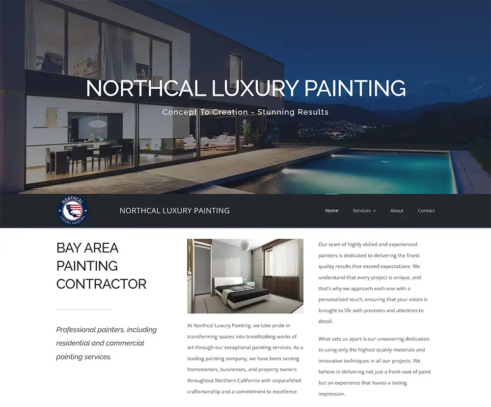 Northcal Luxury Painting homepage