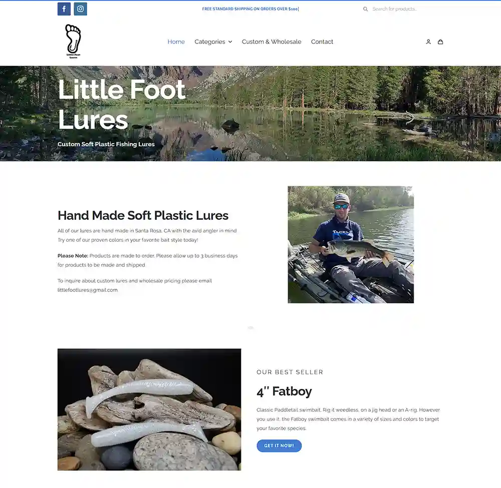 Little Foot Lures homepage
